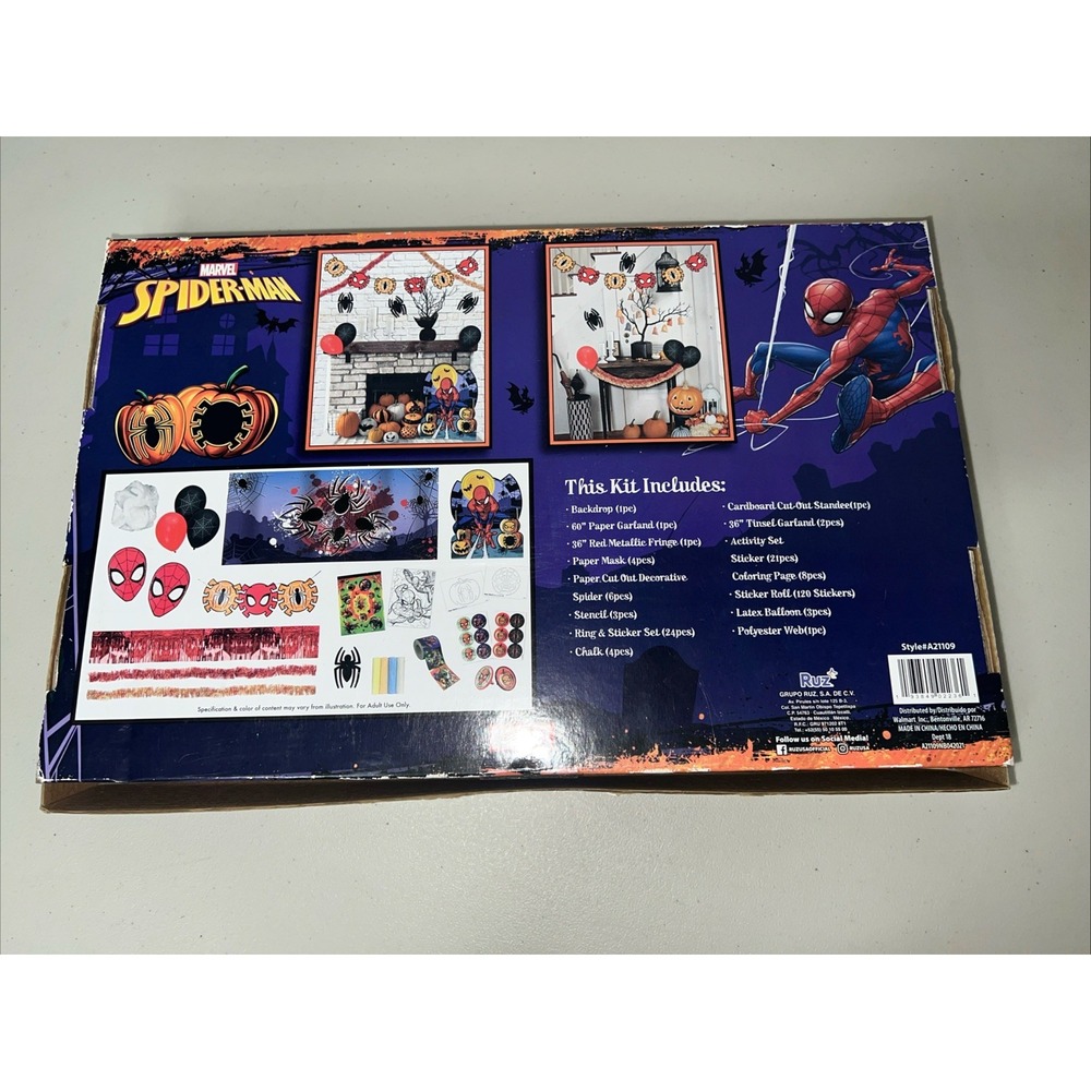 Marvel Spider-Man Halloween Trunk Or Treat Car Decoration‎ Kit - Picture 2 of 4